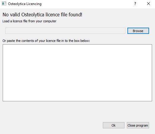 Osteolytica license checker popup